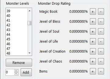 Editors - Monster Item Drop Rate