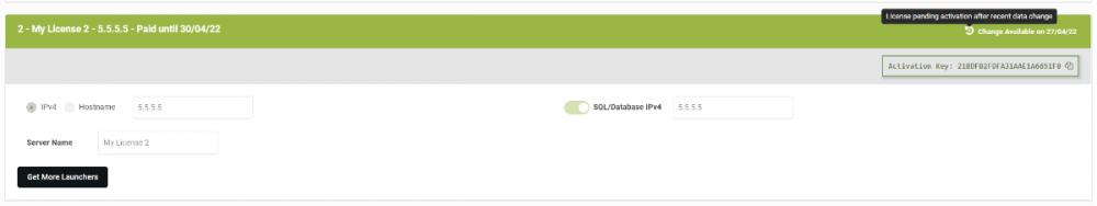 License Manager - Filled