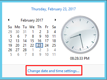 Step 1 - Internet Time Sync 