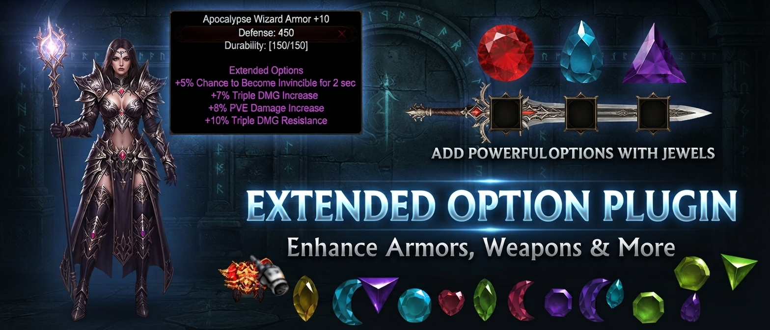 More information about "[Promotion] Extended Options Plugin - Enhance Armors, Weapons & More! 45% off!"